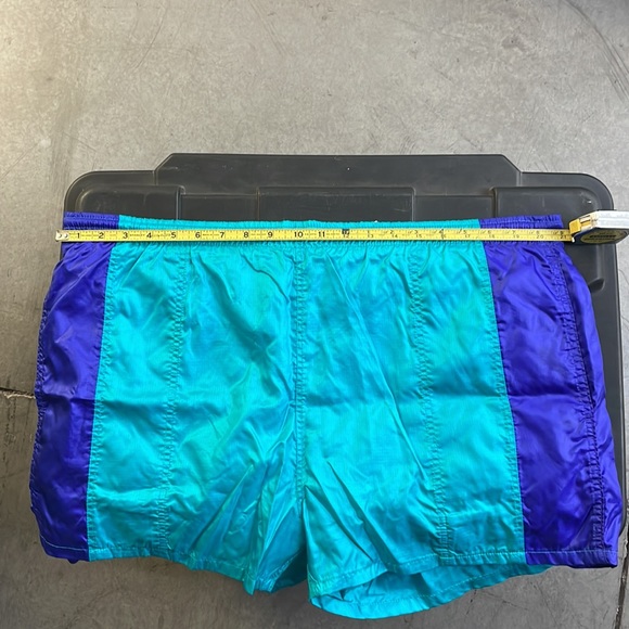Vintage Woolrich Mens Swim Trunks Nylon Shorts Sea Jade Large Ripstop - Picture 6 of 6